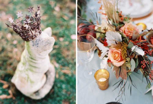 Elegant Plum And Gold Autumn Inspired Wedding Shoot