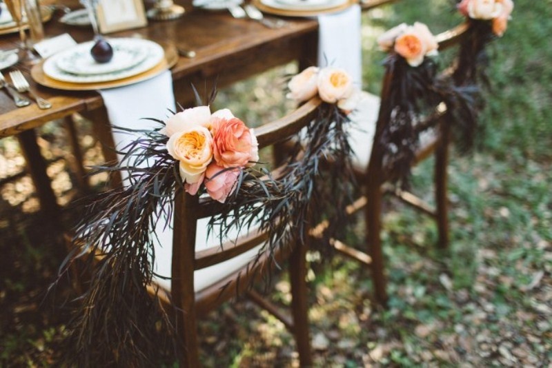 Elegant rustic outdoor fall wedding styled shoot  7