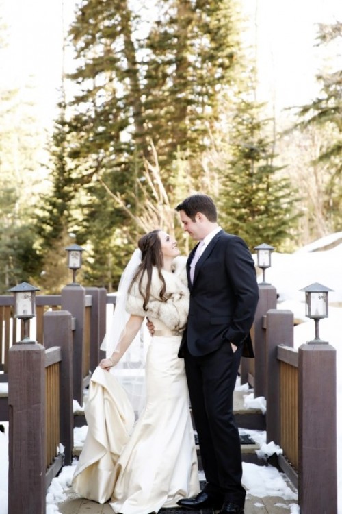 Elegant Winter Mountain Wedding At Canyons Resort