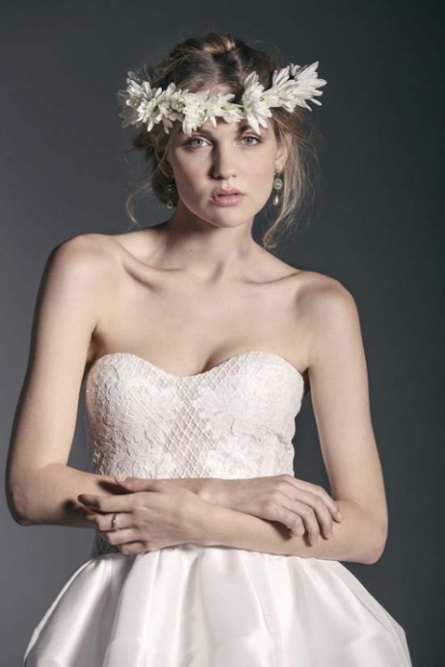 Enchanting ‘Crown Of Flowers’ Fashion Bridal Inspiration