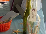 a bottle for wishes from your gals is a cool idea for a beach bridal shower