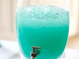 blue punch is a great signature drink for a beach bridal shower