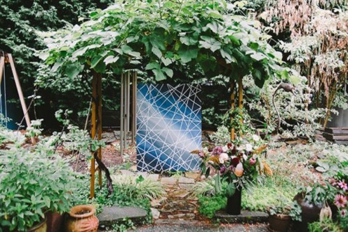 Extraordinary And Unique Mosaic-Themed Garden Wedding Inspiration