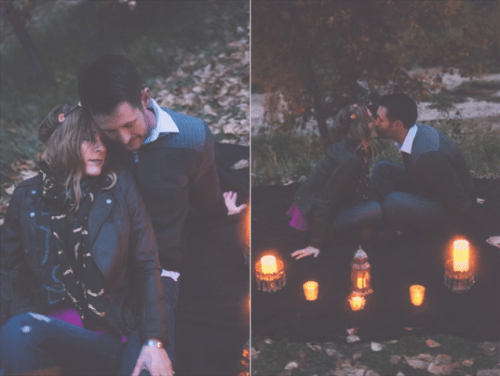 Extremely Cozy Coffee Shop Engagement Session