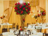 Fabulous Red And Gold Wedding Decorated With Perfect Taste
