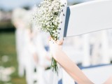 baby’s breath are perfect for wedding aisle decor