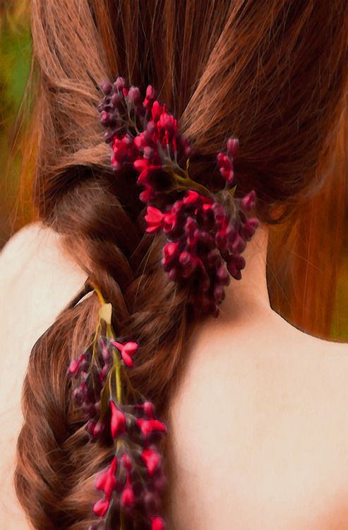a stylish fall braided hairstyle for a bride