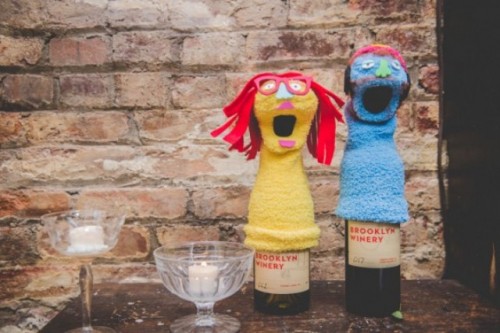 Fun And Colorful Sock Puppet Wedding