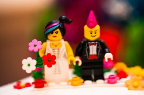 Geeky Rainbow Punk Rock Tea Party Wedding