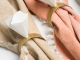 Glam And Cool Diy Origami Diamond Napkin Ring