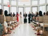 Glam And Elegant Gold And Red Nyc Wedding