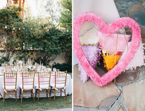 Glamorous And Vivid Pink Palm Springs Wedding