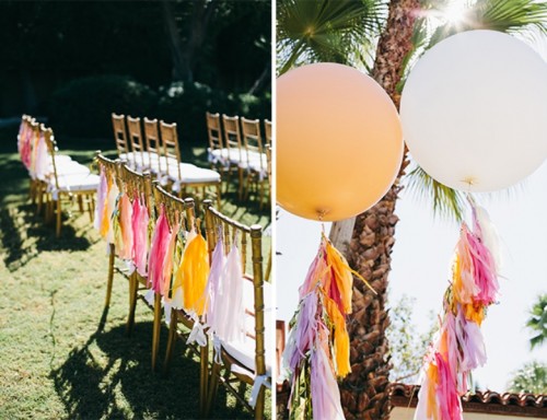 Glamorous And Vivid Pink Palm Springs Wedding