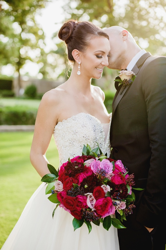 Picture Of glamorous red and purple wedding inspiration  13