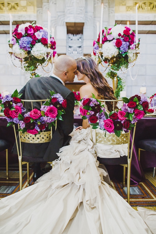 Picture Of glamorous red and purple wedding inspiration  20