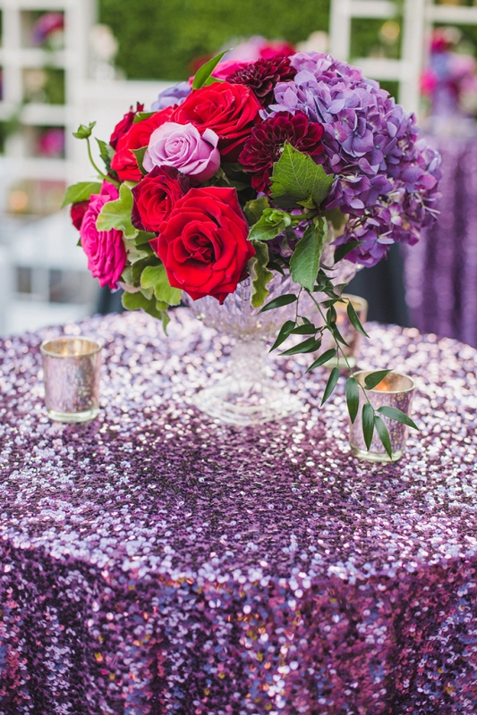 Picture Of glamorous red and purple wedding inspiration  7