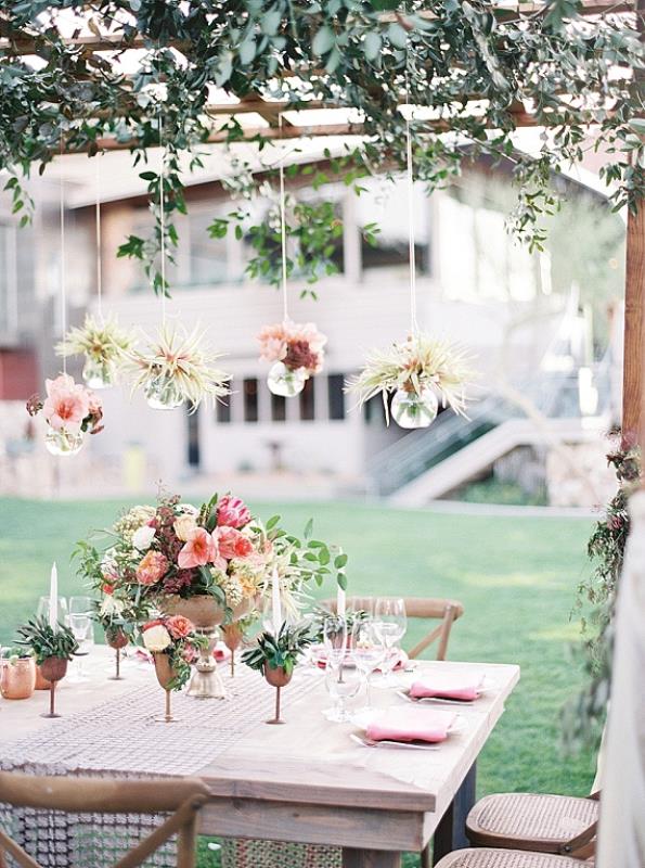 Gorgeous copper and coral outdoor wedding inspiration  21