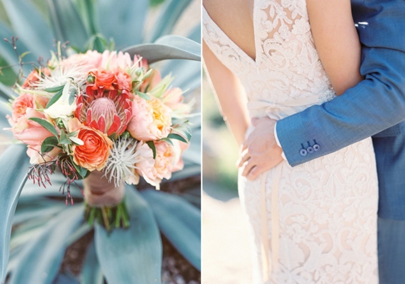Gorgeous copper and coral outdoor wedding inspiration  9