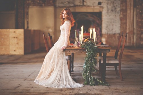 Gorgeous Industrial Fall Wedding Inspiration