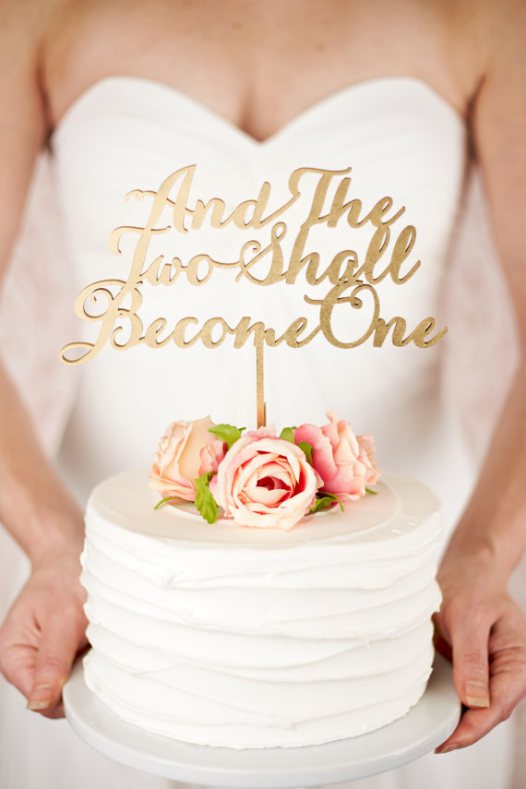 Gorgeous statement cake toppers youll love  10