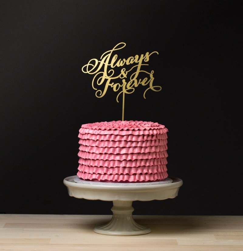 Gorgeous statement cake toppers youll love  12