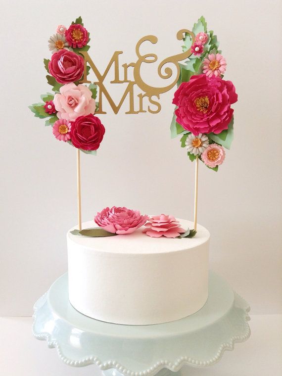Gorgeous statement cake toppers youll love  15
