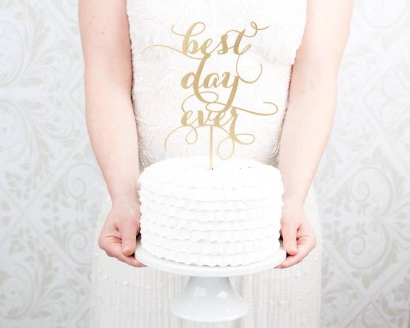 Gorgeous statement cake toppers youll love  8
