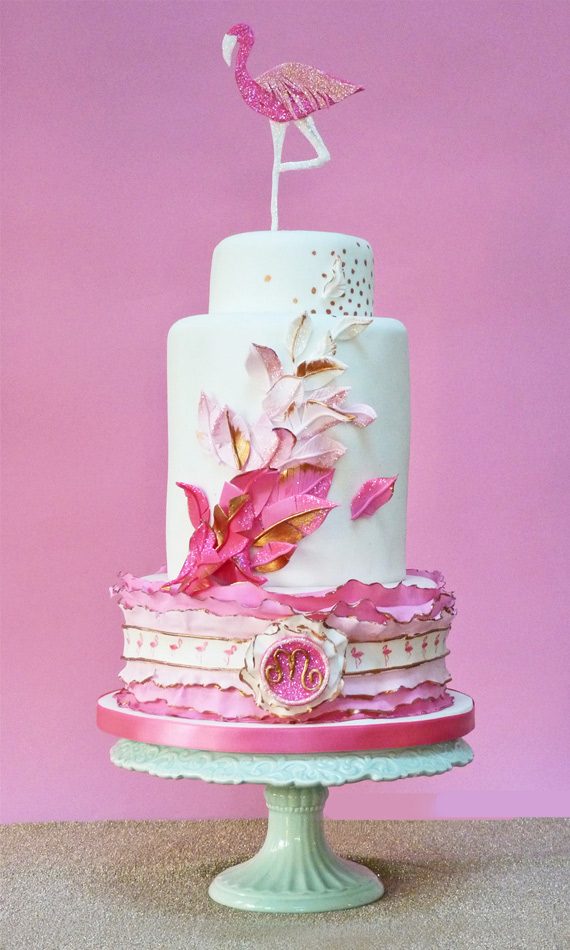 Hand painted wedding cakes by nevie pie cakes  10