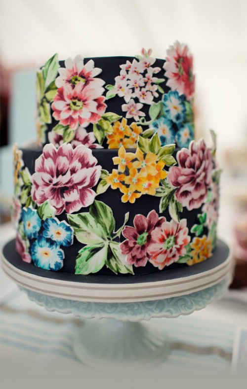 Hand Painted Wedding Cakes By Nevie Pie Cakes