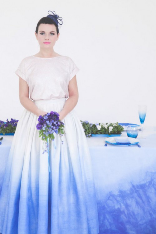 How To Dip Dye Textiles For Your Big Day