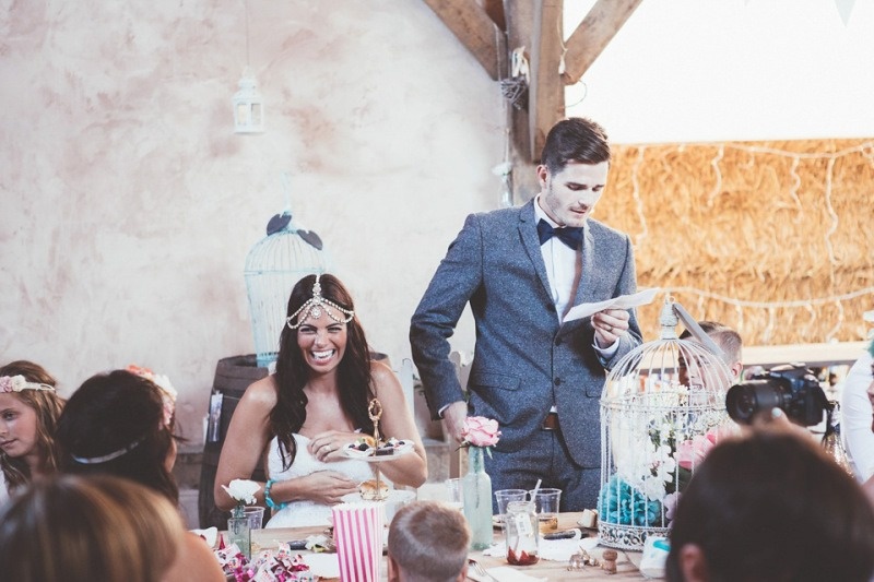 Intimate and lovely boho luxe barn wedding  28