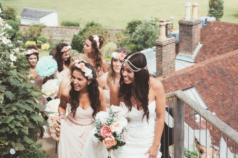 Intimate and lovely boho luxe barn wedding  8