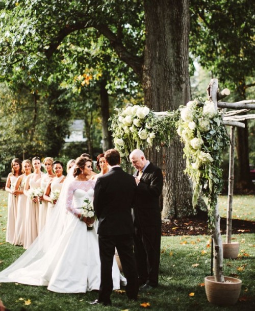 Intimate And Sweet Rustic Inspired Pennsylvania Backyard Wedding