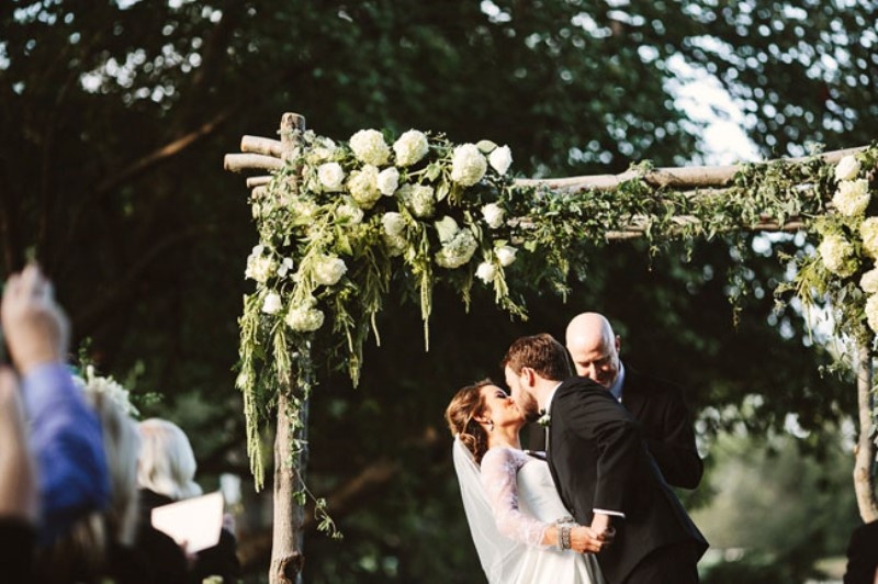 Picture Of intimate and sweet rustic inspired pennsylvania backyard wedding  15