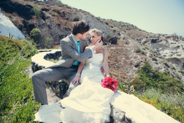 Intimate Destination Wedding On Santorini