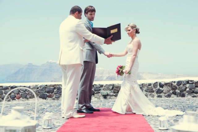 Intimate Destination Wedding On Santorini