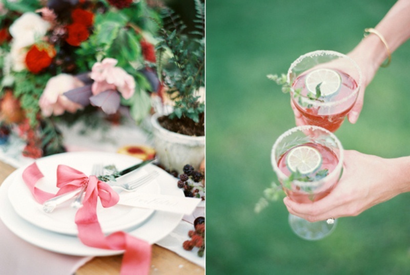 Intimate ferns and fruit forest wedding inspiration  12