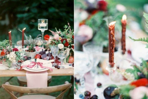 Intimate Ferns And Fruit Forest Wedding Inspiration