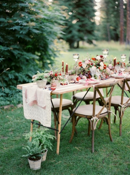 Intimate Ferns And Fruit Forest Wedding Inspiration