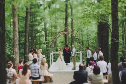Intimate Handmade Woodland Outdoor Wedding To Get Inspired