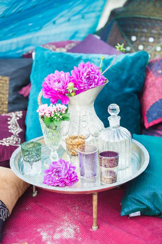 Picture Of jewel toned relaxed bohemian wedding inspiration  17