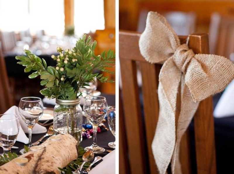 Picture Of lake louise ski resort winter wedding with woodland details  15