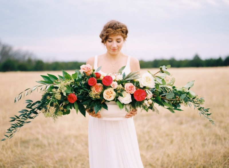 Picture Of light and beautiful wedding inspiration at alpaca farm  16