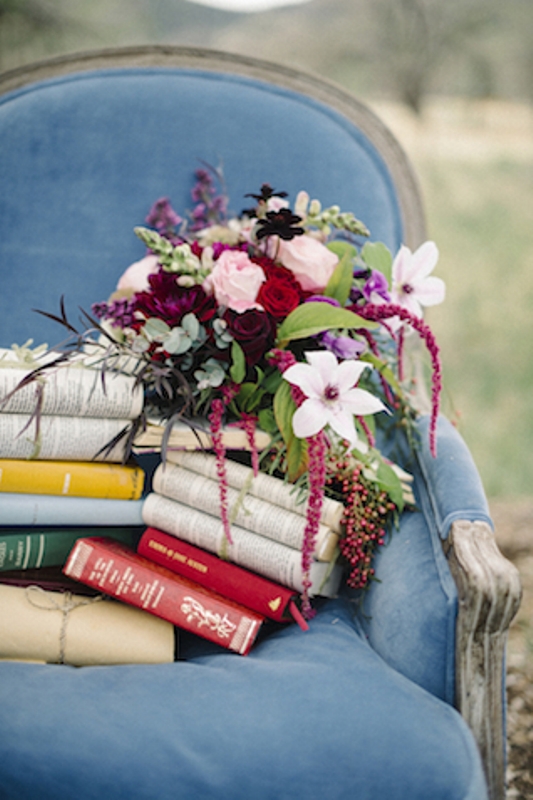 Literary Inspired Wedding With A Book Page Wedding Dress