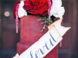 Love Letter Themed Wedding With Intense Red Color Palette