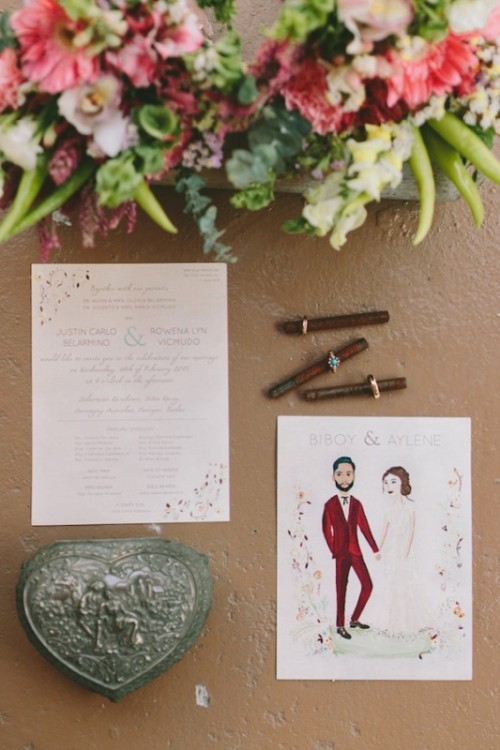 Marsala And Blush Pink Farmhouse Wedding With A Hipster Feel