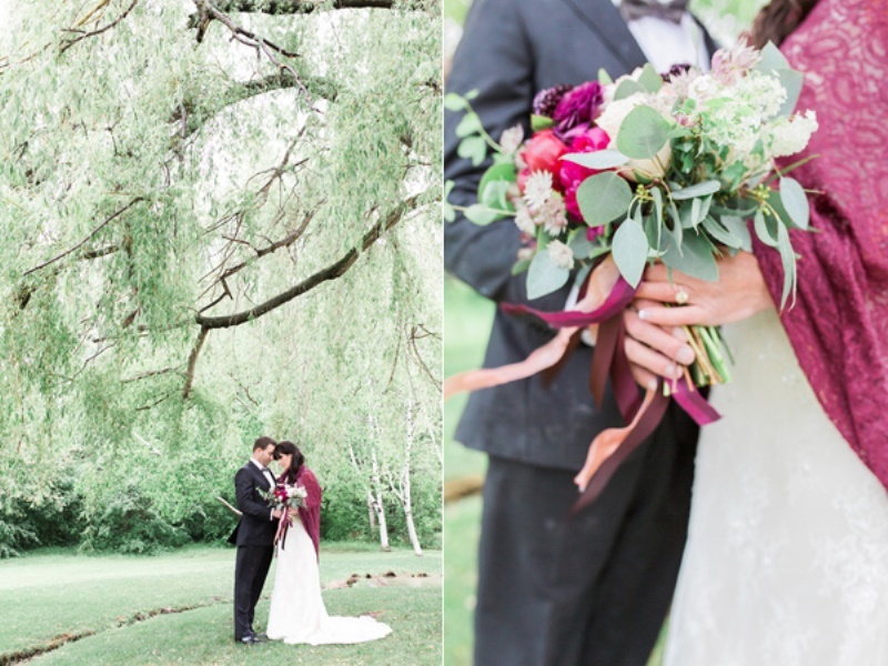 Marsala and gold country chic wedding inspiration  11