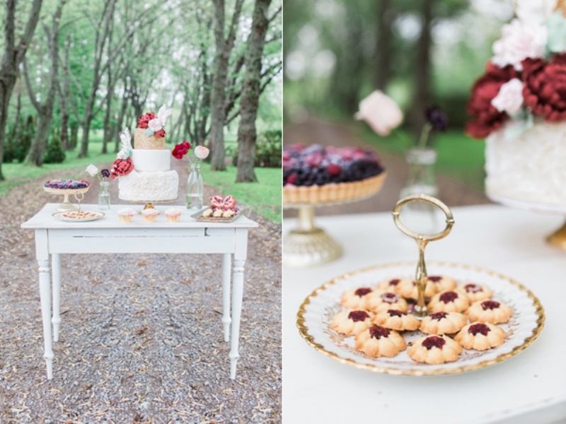 Marsala and gold country chic wedding inspiration  8