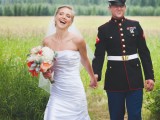 Military Wedding With Rustic And Vintage Touches