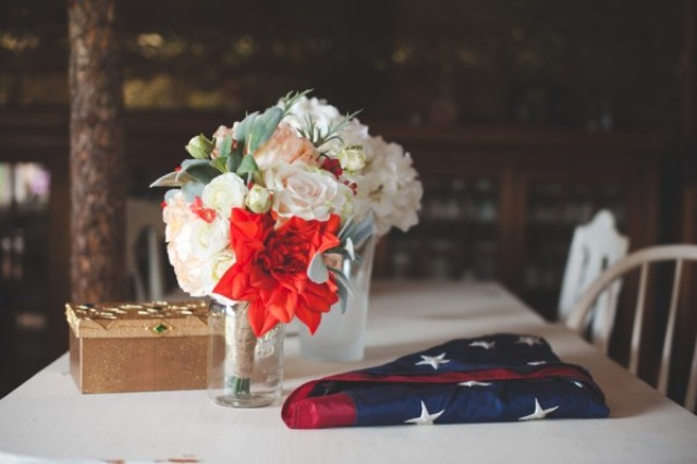 Military Wedding With Rustic And Vintage Touches
